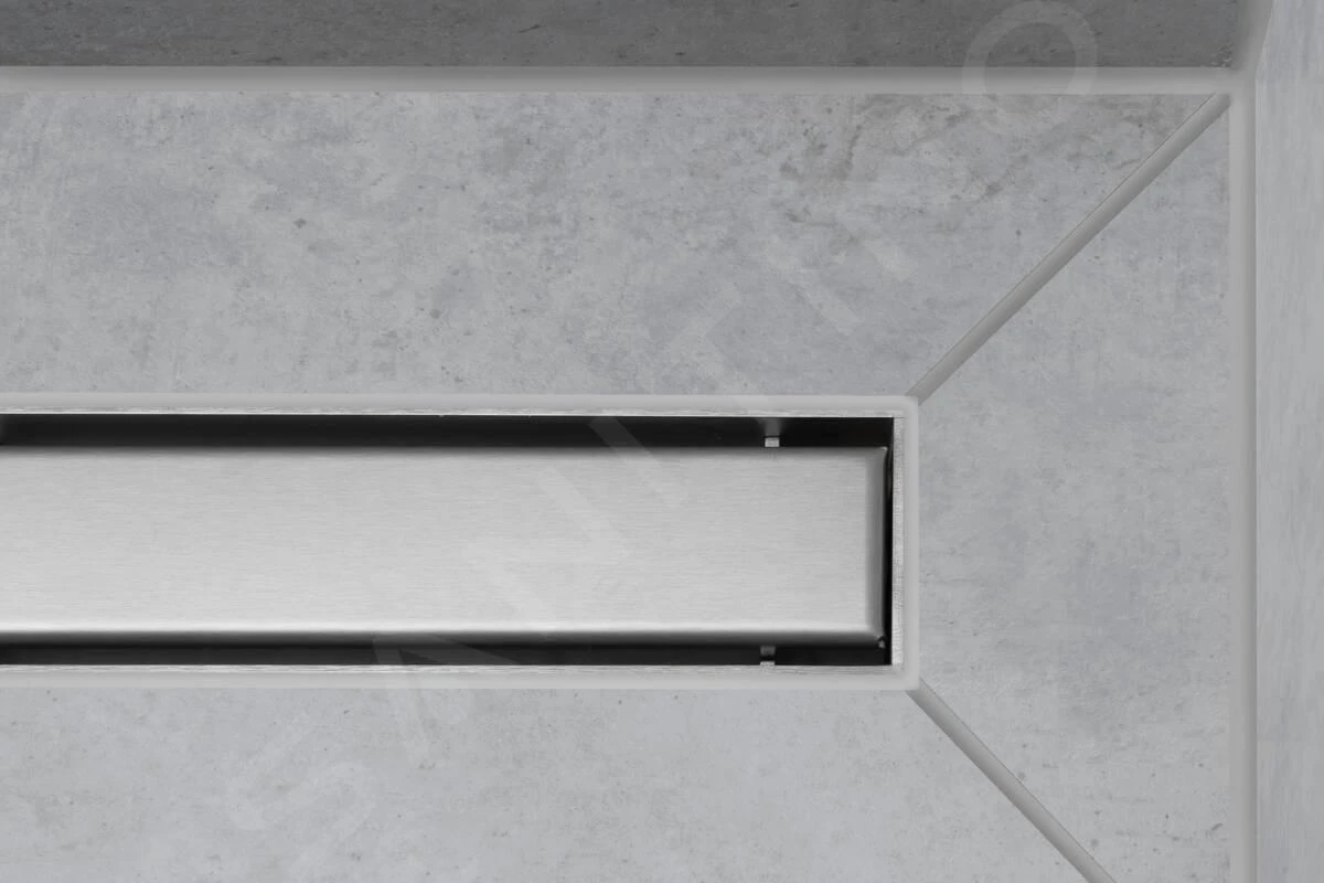 Hansgrohe RainDrain Match - Canalina Doccia Con Griglia In Acciaio Inox 900, Telaio Regolabile In Altezza, Acciaio Inox Spazzolato 56040800 3 Hansgrohe RainDrain Match - Canalina Doccia Con Griglia In Acciaio Inox 900, Telaio Regolabile In Altezza, Acciaio Inox Spazzolato 56040800 - immagine 3