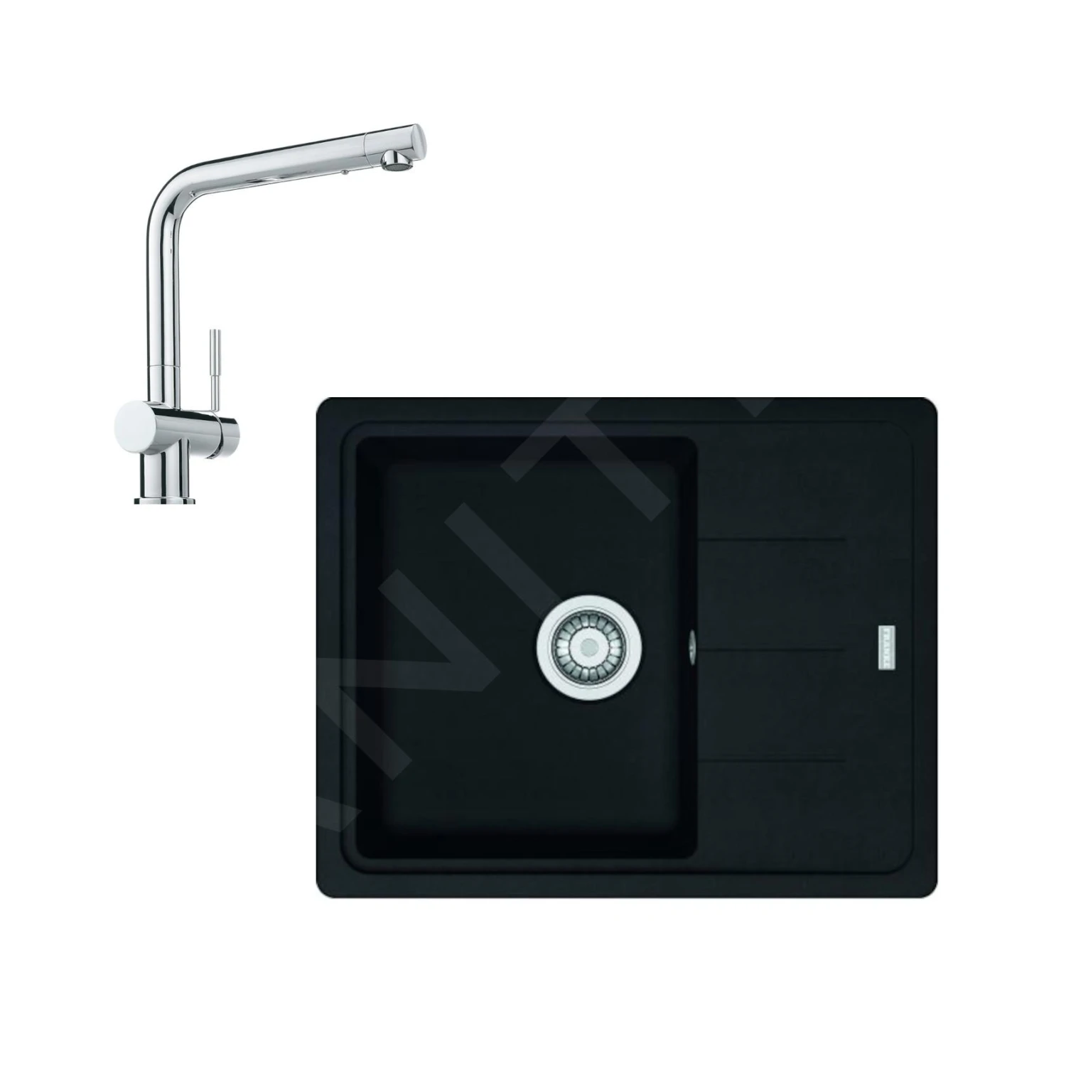 Franke Set - Set Da Cucina G95, Lavello In Fragranite BFG 611-62 E Miscelatore Samoa, Nero Spazzolato/cromo 114.0675.660 1 Franke Set - Set Da Cucina G95, Lavello In Fragranite BFG 611-62 E Miscelatore Samoa, Nero Spazzolato/cromo 114.0675.660