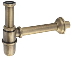 Sapho Reitano Rubinetteria Antea - Sifone Per Lavabo, Scarico 32 Mm, Bronzo 9596