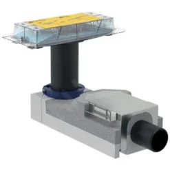 Geberit CleanLine - Kit Di Montaggio Grezzo Per Canaline Doccia, Per Pavimenti Di 90-200 Mm, Scarico 50 Mm 154.150.00.1