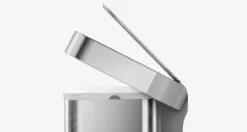 Simplehuman Pattumiere - Pattumiera Con Portasacchetti, 45 L, Acciaio Inox Spazzolato CW2024 -Serie Rubinetti Negozio e4ab0eec62795de061dd47c6