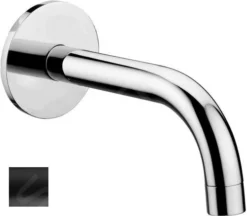 Paffoni Light - Bocca Di Erogazione Per Vasca Da Bagno, Nero Opaco ZBOC141NO