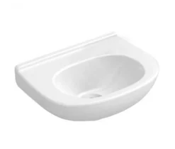 Villeroy & Boch O.novo - Lavamani Compact 360x275 Mm, Senza Troppopieno, Senza Foro Per Miscelatore, CeramicPlus, Bianco Alpino 536037R1
