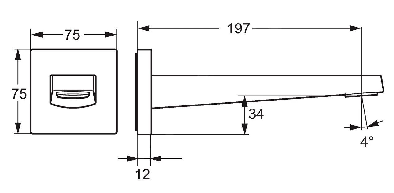Hansa Loft - Bocca Di Erogazione Per Vasca Da Bagno, Nero Opaco 5765210033 2 Hansa Loft - Bocca Di Erogazione Per Vasca Da Bagno, Nero Opaco 5765210033 - immagine 2
