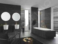 Grohe Essence - Set Miscelatore Monocomando A 4 Fori Per Vasca Da Bagno, Cool Sunrise Spazzolato 19578GN1 -Serie Rubinetti Negozio ec07afe01b51a94dc51bf107