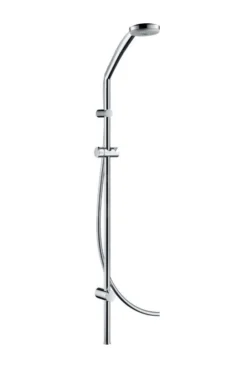 Hansgrohe Croma 100 - Set Soffione Multi, 3jet, Asta Saliscendi E Flessibile, Cromato 27791000