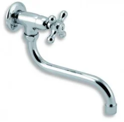 Novaservis Titania Retro II - Rubinetto Da Lavabo, Solo Acqua Fredda, Cromo 99107,0