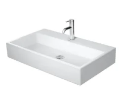 Duravit Vero Air - Lavabo 800x470 Mm, Senza Troppopieno, Con Foro Per Miscelatore, WonderGliss, Bianco 23508000411