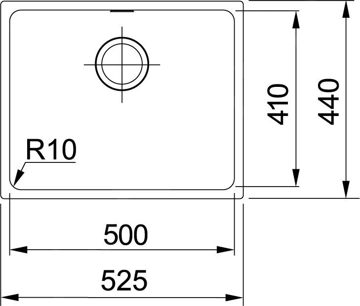 Franke Sirius - Lavello In Tectonite SID 110-50, 525x440 Mm, Bianco 125.0363.788 2 Franke Sirius - Lavello In Tectonite SID 110-50, 525x440 Mm, Bianco 125.0363.788 - immagine 2
