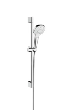 Hansgrohe Croma Select E - Set Doccia Vario EcoSmart 9 L/min 0,65 M, Bianco/cromato 26583400