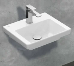 Villeroy & Boch Subway 3.0 - Lavamani 450x370 Mm, Senza Troppopieno, Foro Per Miscelatore, CeramicPlus, Stone White 437046RW 6 Villeroy & Boch Subway 3.0 - Lavamani 450x370 Mm, Senza Troppopieno, Foro Per Miscelatore, CeramicPlus, Stone White 437046RW -Serie Rubinetti Negozio f7444c58a0ff9700b7ffb5c6