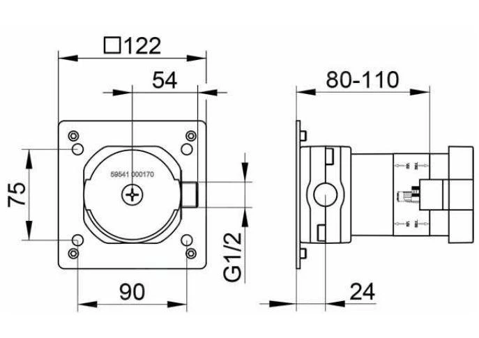 Keuco Accessori - Corpo Incasso DN15 59541000170 2 Keuco Accessori - Corpo Incasso DN15 59541000170 - immagine 2