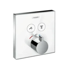 Hansgrohe Shower Select Glass - Termostato Ad Incasso Per 2 Utenze, Bianco/cromato 15738400