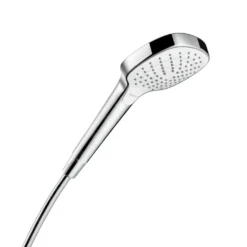 Hansgrohe Croma Select E - Doccetta A Mano Vario, EcoSmart 9 L/min, 3 Getti, Bianca/cromata 26813400