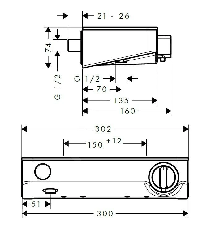 Hansgrohe ShowerTablet Select - Miscelatore Doccia Termostatico 300, Cromato 13171000 2 Hansgrohe ShowerTablet Select - Miscelatore Doccia Termostatico 300, Cromato 13171000 - immagine 2
